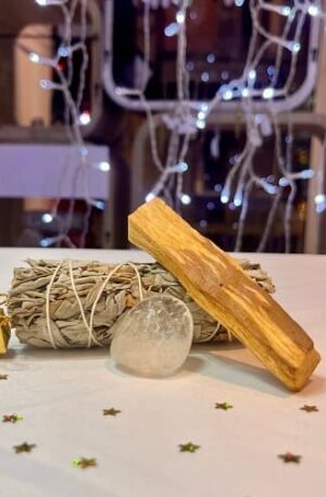 Trio purification – Sauge blanche, Palo Santo & Cristal de roche