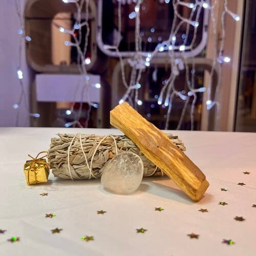 Trio purification – Sauge blanche, Palo Santo & Cristal de roche