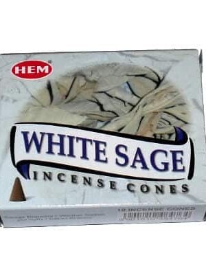 Encens sauge blanche en cônes