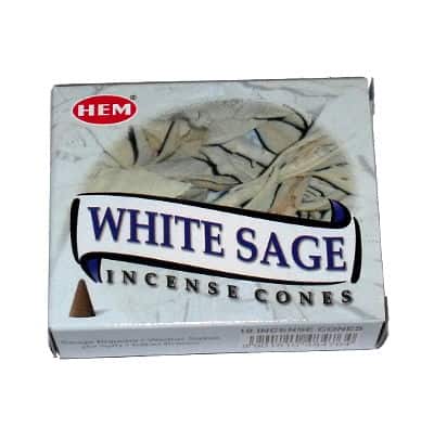 Encens sauge blanche en cônes