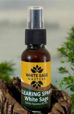 Spray Sauge Blanche Naturelle – Purification Sans Fumée 60 ml
